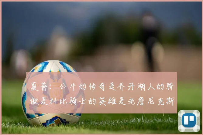夏普：公牛的传奇是乔丹湖人的骄傲是科比骑士的英雄是老詹尼克斯的希望是布伦森